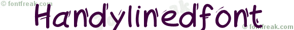 Handylinedfont