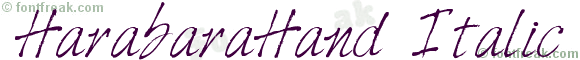 HarabaraHand Italic