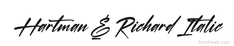 Hartman & Richard Italic