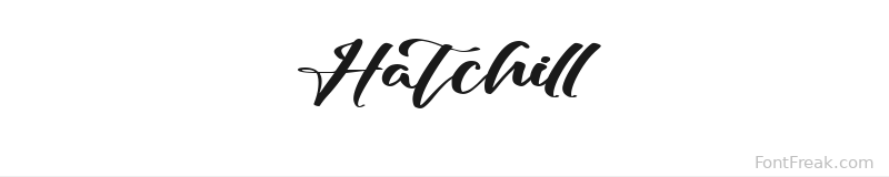 Hatchill font preview