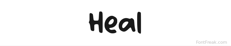 Heal font preview