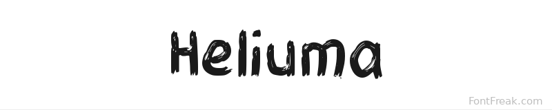 Heliuma font preview