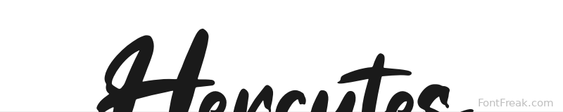 Hercutes font preview