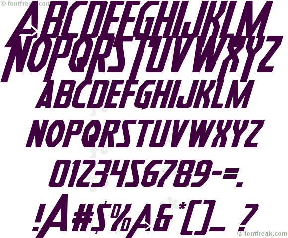 Heroes Assemble Expanded Italic