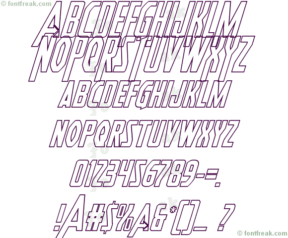 Heroes Assemble Outline Italic