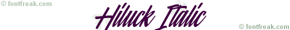 Hiluck Italic
