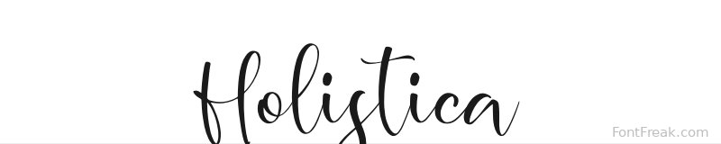 Holistica font preview