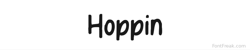 Hoppin font preview