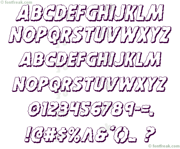 Horroween 3D Italic