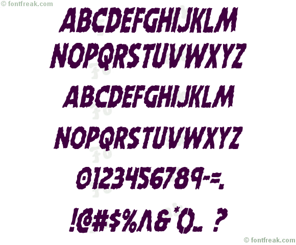 Horroween Condensed Italic