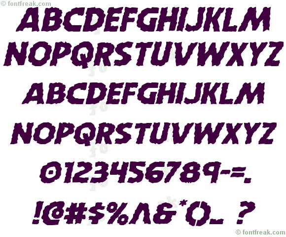 Horroween Expanded Italic