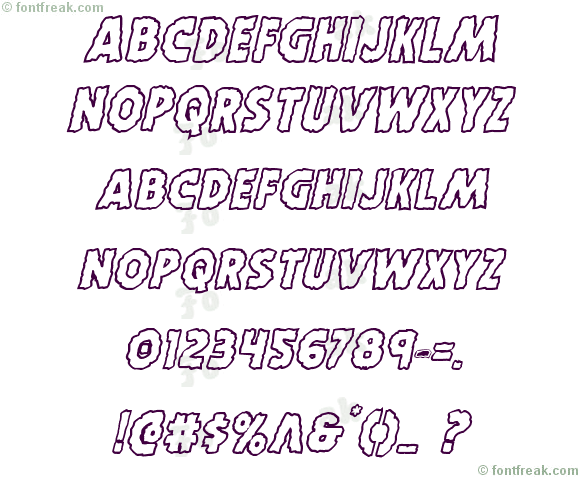 Horroween Outline Italic