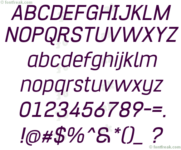 Hurufo & Numero Italic Italic