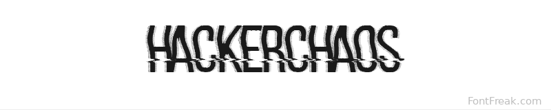 hackerchaos font preview