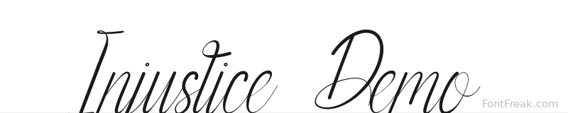 Injustice Demo font preview