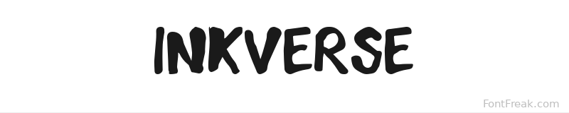 InkVerse font preview