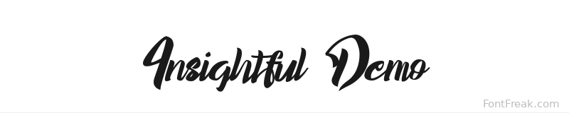Insightful Demo font preview