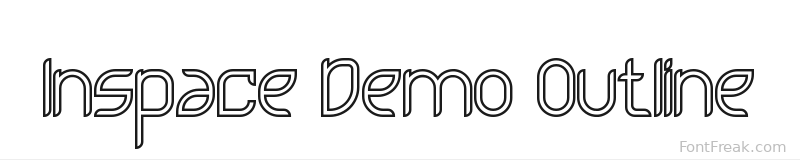 Inspace Demo Outline font preview