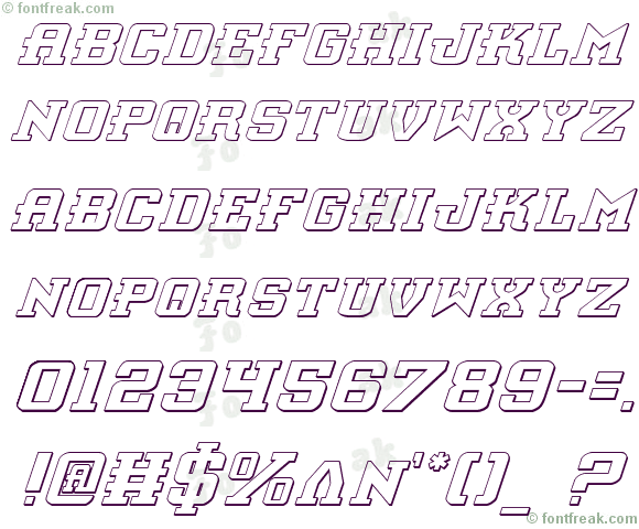 Interceptor Shadow Italic