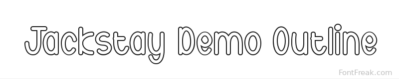 Jackstay Demo Outline font preview