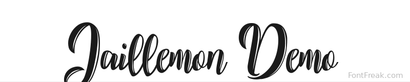 Jaillemon Demo font preview