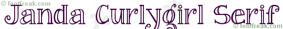 Janda Curlygirl Serif