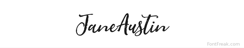 JaneAustin font preview