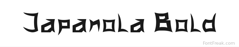 Japanola Bold font preview