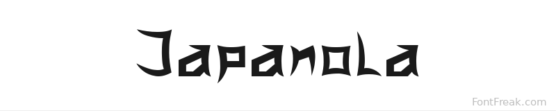 Japanola font preview