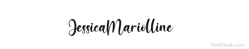 JessicaMariolline font preview