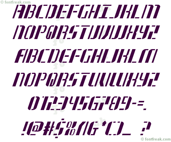Jetway Condensed Italic