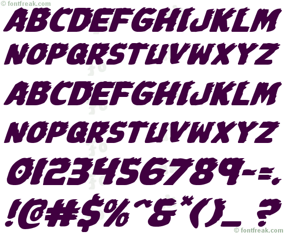 Johnny Torch Expanded Italic