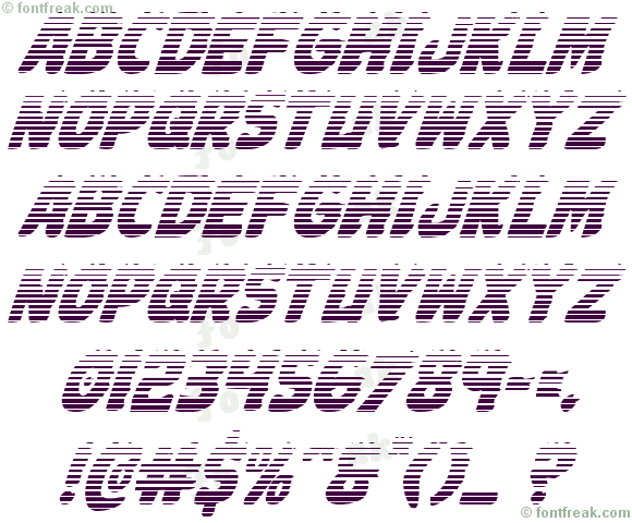 Johnny Torch Gradient Italic