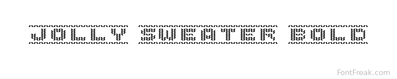 Jolly Sweater Bold font preview