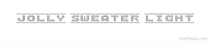 Jolly Sweater Light font preview