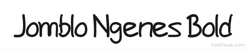 Jomblo Ngenes Bold font preview