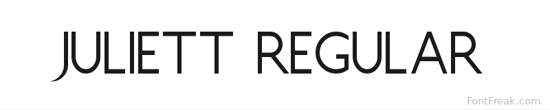 Juliett Regular font preview