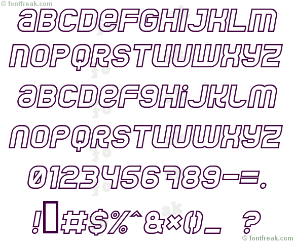 Jumbo Outline Italic