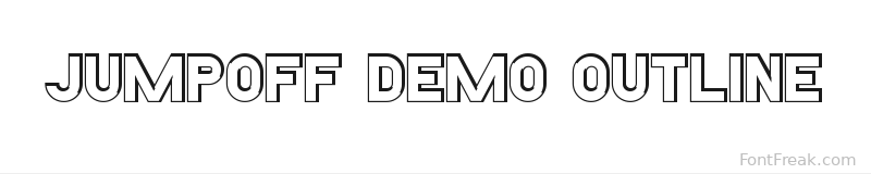 Jumpoff Demo Outline font preview