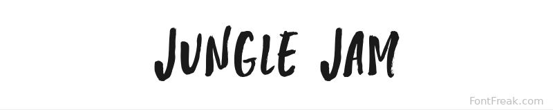 Jungle Jam font preview