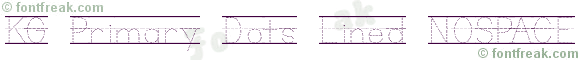 KG Primary Dots Lined NOSPACE