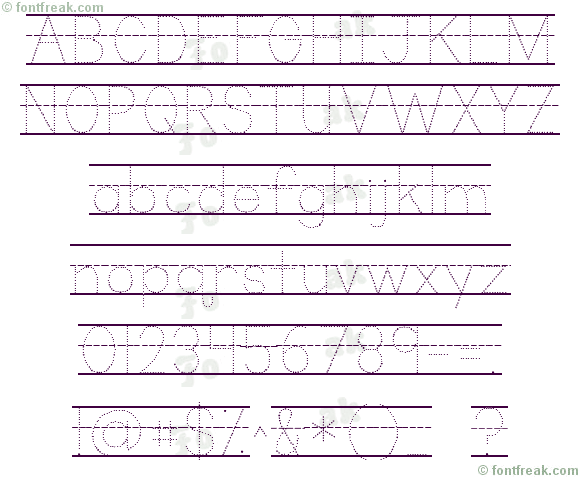 KG Primary Dots Lined NOSPACE