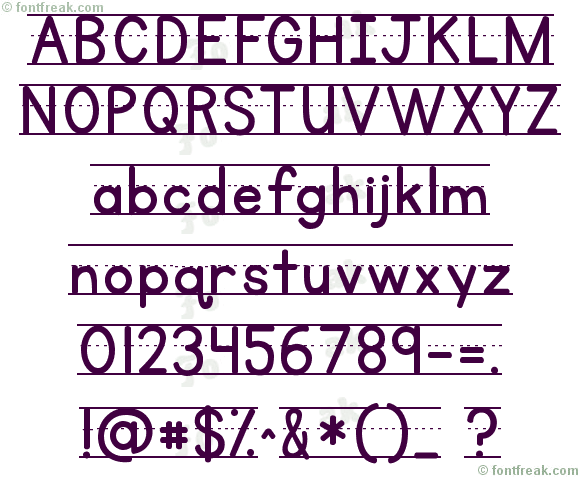 KG Primary Lined NOSPACE