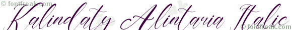 Kalindaty Alintaria Italic