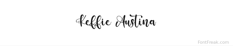 Keffie Austina font preview