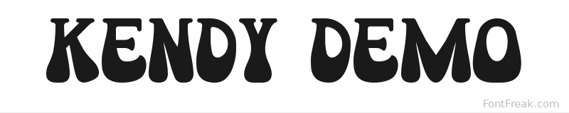 Kendy Demo font preview