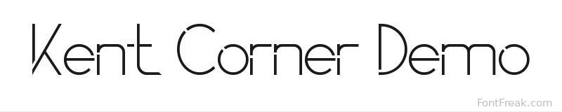 Kent Corner Demo font preview