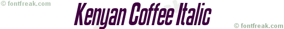 Kenyan Coffee Italic