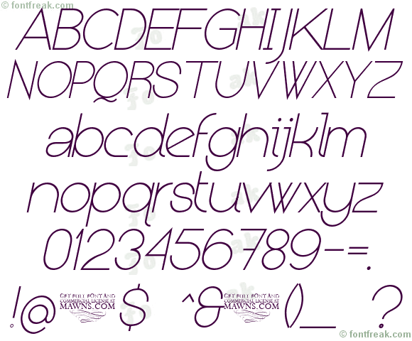 Kerater UltraLight Italic