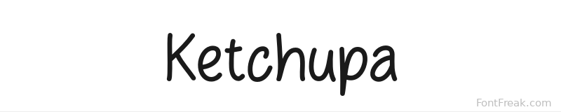 Ketchupa font preview